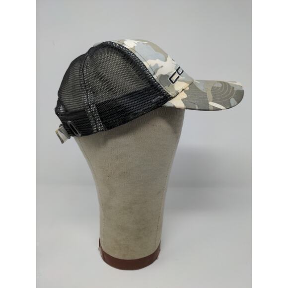 Cobra Slideback Meshback Camo Hat Gray Brown Embroidered Logo Spell Out - Picture 6 of 11